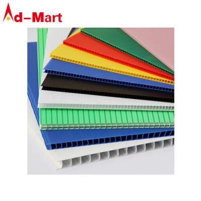 1000*2000*4mm PP Hollow Sheet board high quality  plastic corrugated sheet